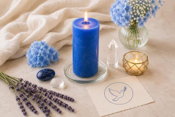 Kerzen - Ritual Blau - Harmonie, Treue und Wahrheit – Bild 2