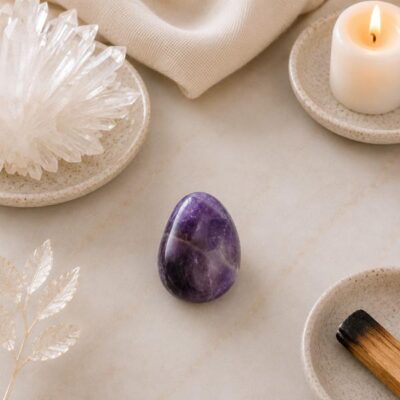 Glücksstein Fische – Amethyst